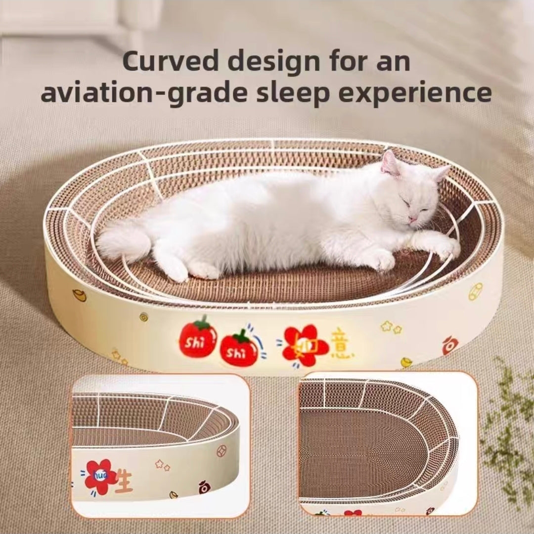 Cat Scratching Board (Oval Bed)