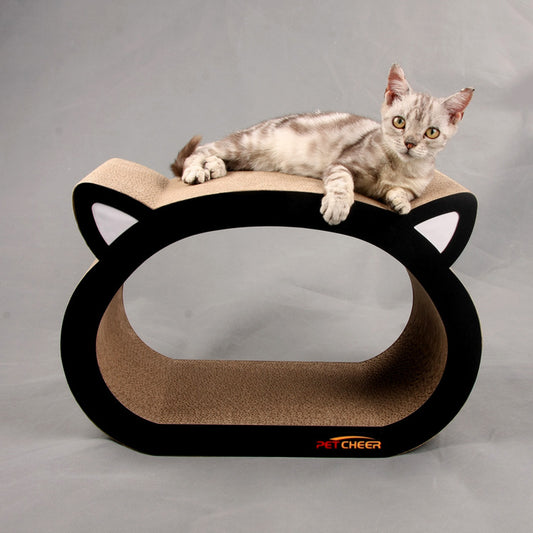 Engaging Cat Head Scratch Board - Durable & Fun Scratching Solution for Your Feline Friend