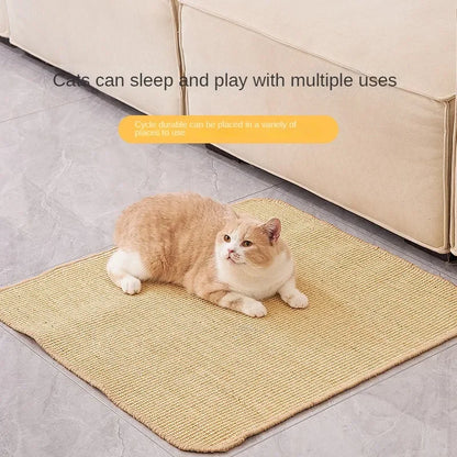 Transform Your Cat's Playtime with Our Premium Sisal Hemp Scratching Board - The Ultimate Furniture Protector and Paw Training Tool!