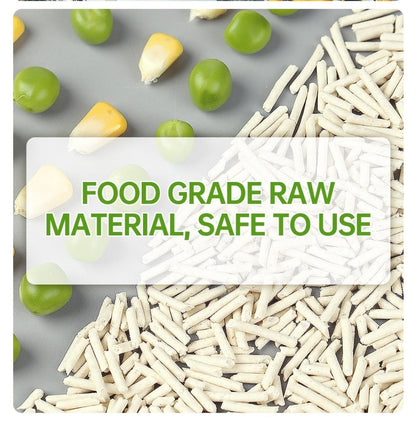 Raw materials with text 'Food Grade Raw Material, Safe to Use' on a gray background