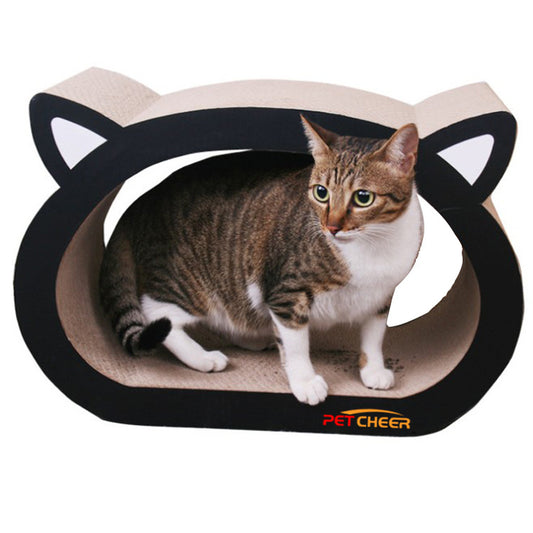 Engaging Cat Head Scratch Board - Durable & Fun Scratching Solution for Your Feline Friend