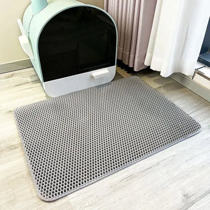 Revolutionary Double Layer Cat Litter Mat - Non-Slip, Waterproof & Easy to Clean for Happy Cats!